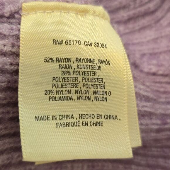 Sale! Anthropologie Moth Purple Tie Front V-Neck Sweater - Picture 8 of 10